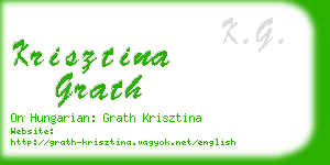krisztina grath business card